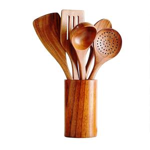 Accesorios de Cocina Más Vendidos, Juego de Servidores de Ensalada de Acacia, Ecológicos, Aptos para Lavavajillas, Utensilios para Ensalada, Hechos en India - Product Image 5