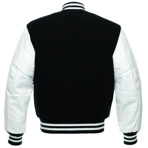 Veste de Baseball en cuir unisexe, logo gratuit, Design personnalisé usine, à manches longues, sweat-shirt de Sport, vêtements d'extérieur - Product Image 5