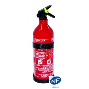 Extincteur à poudre sèche ABC NF 1 KG Extincteur en acier pour voiture et CO2 avec contenu DCP pour la lutte contre l'incendie - Product Image 1