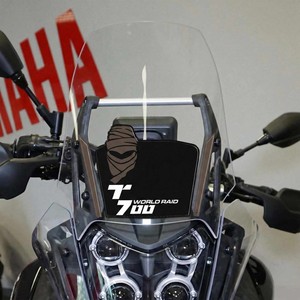 Adesivi 3D Personalizzati Neri per Moto Yamaha Tenere 700 World Raid Parabrezza - Product Image 1