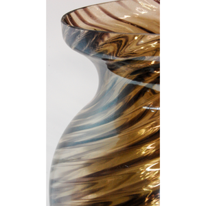 Italian High Quality Glass Centerpiece to Decorate the House in a Special Black Mud Color to Make Any Room <b>Unique</b> Glass <b>Vase</b> - Product Image 3