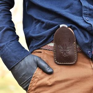 2025 Drop Shipping Outdoor Bush craft Hunting Custom Engraved Folding <b>Knife</b> Bone Handle Handmade <b>Utility</b> <b>Knife</b> Leather Case Hot - Product Image 6