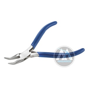 Pince à bec en chaîne courbé avec logo personnalisé outil de fabrication de bijoux en acier inoxydable état neuf - Product Image 5