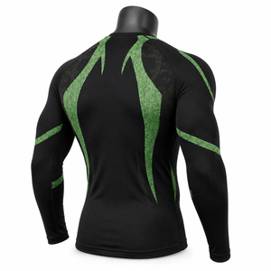 Top Sale Men’s <b>Long</b> <b>Sleeve</b> Compression Shirt Graphic Gym Fitness Tight <b>Base</b> <b>Layer</b> Sportswear Custom OEM Wholesale - Product Image 6