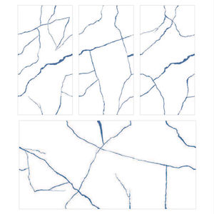 Endless Blue Vitrified 600X1200 DR Tallado Acabado mate Gran formato Piso de pared Azulejo de porcelana Superficie 3D tallada - Product Image 1