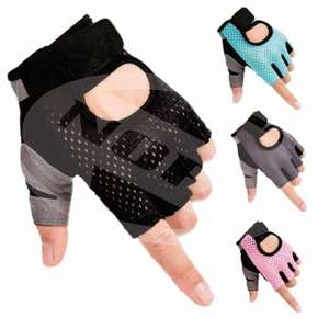 Gants de gymnastique en cuir respirants demi-doigts unisexes pour l'haltérophilie et l'entraînement physique Gants de sport antidérapants pour la maison et l'extérieur - Product Image 1