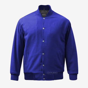 Veste universitaire en coton noir pour hommes, manches or clair, boutons couverts au motif Letterman pour l'hiver, service de vente en gros OEM disponible - Product Image 4