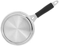 Casserole en acier inoxydable triple couche, casserole à lait, couvercle en acier, très petite, compatible induction, antiadhésive, corps à 3 couches, 100% pur, sans toxines