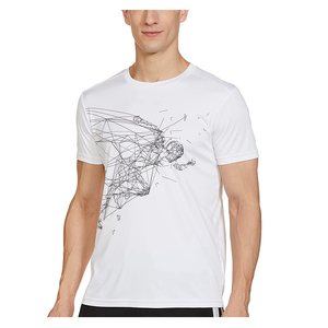 Camiseta deportiva transpirable de manga corta personalizada para hombre, camisa de gimnasio para Fitness, culturismo, venta al por mayor - Product Image 1