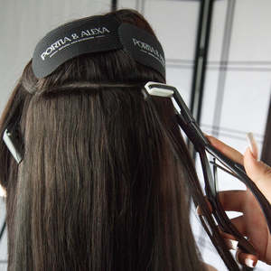 Pince à extensions capillaires personnalisée avec logo de marque, en acier inoxydable, forte tenue, étanche, avec échantillon gratuit - Product Image 2