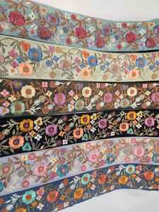 Tissus de dentelle de mariée brodés fantaisie Illusion-couleur paillettes dentelle tissu pour robe - Product Image 2