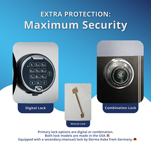 ตู้เซฟนิรภัยกันไฟขนาด 3 สำหรับเก็บทรัพย์สินของบริษัท - Product Image 2