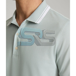 Polos de estilo callejero de alta calidad para hombre, tela de algodón que absorbe la humedad, logotipo personalizado, ropa informal de moda - Product Image 5