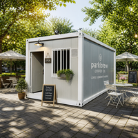 Maison Modulaire Conteneurisée Moderne Préfabriquée Mobile pour Jardin Extérieur, Café et Bureau