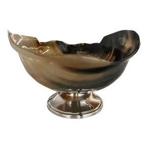 Eco Friendly Buffalo Horn Bowl for Serving Food Snacks Ox Horn Bowls <b>Tabletop</b> Latest Arrival Horn bowl by crescent crafts - Product Image 5