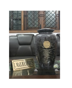 Urna de cremación de Metal de calidad superior más vendida para cenizas de adultos Suministros funerarios humanos Precio de fábrica - Product Image 5