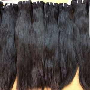 Premium Sud Indien Vierge Cheveux Humains Double Dessiné Bundles Perruque Extensions Temple Collection En Gros - Product Image 1