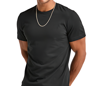 Alta calidad 100% algodón tejido Crew Regular Fit Streetwear hombres Fitness camiseta secado rápido transpirable al por mayor - Product Image 1