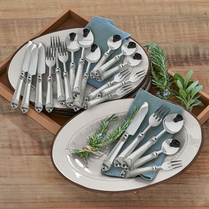 Ensemble de couverts en acier inoxydable avec poignée en laiton blanc, de qualité alimentaire, pour la maison et les dîners de mariage - Product Image 5