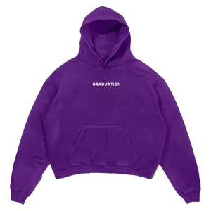 Sweat à capuche vintage en coton surdimensionné lavé personnalisé 450 GSM avec sérigraphie Sweatshirts pour hommes logo personnalisé - Product Image 3