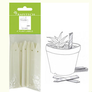 Etiquettes blanches en PP de 4 pouces pour plantes de jardinage Etiquette en plastique - Product Image 3