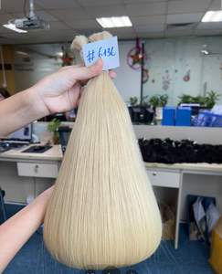 100% naturel droit vietnamien bébé Extensions de cheveux brut Cabello Remy cheveux en vrac coloré Texture naturelle - Product Image 3