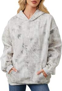 Sudadera con capucha directa de fábrica para mujer, jersey de lana, sudadera con logotipo bordado personalizado, sudaderas con capucha de etiqueta privada OEM ODM para venta al por mayor - Product Image 2