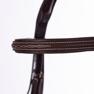 Bride rembourrée surélevée cousue fantaisie pour produits de cheval de race Quarter Horse pour bride de chasseur à usage équestre - Product Image 2