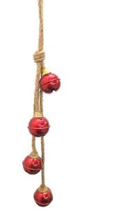 Juego de 3 Campanas Navideñas Redondas Modernas de 45 mm, Doradas y Negras, con Diseño de Árbol Gungroo, Decoración Plateada, Escultura de Hierro Pintada para Colgar - Product Image 3