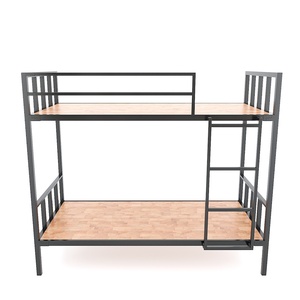 GEKO Modern Double Bunk <b>Bed</b> GT005 Solid Pine Wood with Iron Frame Home Furniture - Product Image 1