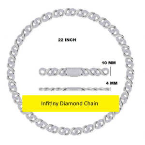 Chaîne cubaine de luxe Miami entièrement sertie de diamants D VVS, testée au diamant, collier de mode cultivé en laboratoire - Product Image 6