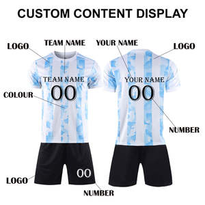 Uniforme de Fútbol Personalizado de Primera Calidad, Estilo Deportivo Inspirado, Conjunto de Uniforme de Equipo de Poliéster que Absorbe la Humedad para Jugadores de Fútbol - Product Image 4