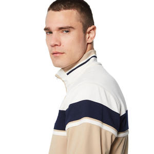 Chándal con cremallera y cuello levantado de alta calidad para hombre, tela de retazos transpirable, ropa de otoño e invierno, logotipo personalizado de talla grande disponible - Product Image 5