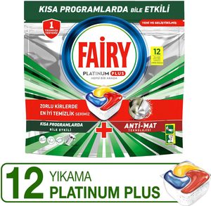 Pastillas para Lavavajillas Fairy Original Todo en Uno, Limón, 12 Cápsulas - Product Image 5