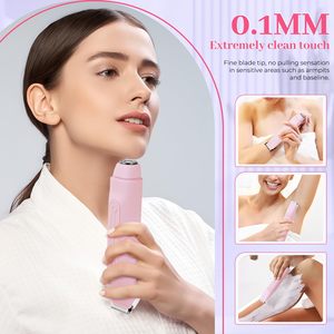 Afeitadora Eléctrica Recargable e Impermeable para Mujer, Recortadora de Vello Púbico, para Área Íntima, Bikini, Brazos, Cuerpo y Rostro - Product Image 5