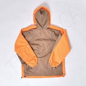 Chaqueta cortavientos de alta calidad de gran tamaño, ligera, transpirable, impermeable, duradera, personalizada con chaquetas de lluvia de poliéster OEM - Product Image 4