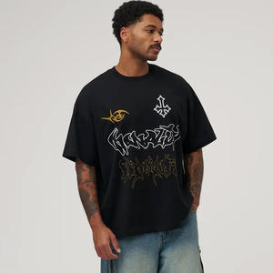 Vente en gros de t-shirt Streetwear | T-shirt surdimensionné avec logo personnalisé | Fabricant de chemise en coton décontracté Hip Hop OEM - Product Image 3