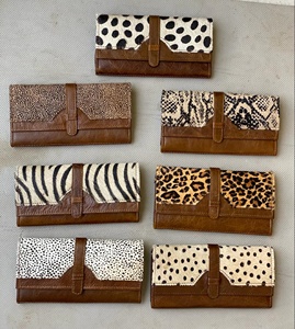 Bolso de mano de cuero con estampado Animal para mujer, Cartera de piel de vaca, elegante - Product Image 6