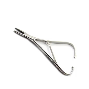 Instrumentos de Cirugía de ortodoncia, soporte de aguja de punta de agujero Dental de acero inoxidable Manual - Product Image 1