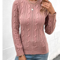 Suéter de Invierno Casual para Mujer de Primera Calidad - Corte Holgado, Transpirable, con Logotipo y Talla Personalizables, Venta al Por Mayor
