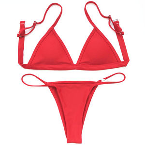 Conjunto de Bikini sexy y personalizado, traje de baño con sujetador y bragas, conjunto de dos piezas de verano, superventas, marca privada, ropa de playa, fabricante OEM - Product Image 5
