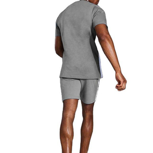Ensemble décontracté 2 pièces pour homme : chemise boutonnée à manches courtes et short, respirant, uni, été, 100% coton - Product Image 5