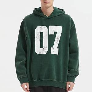 เสื้อฮู้ดผู้ชายผ้าคอตตอน100% เข้ารูปเป็นมิตรกับสิ่งแวดล้อมสีทึบลำลองฤดูหนาว - Product Image 2