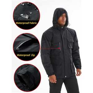 Chaqueta de esquí personalizada, cortavientos e impermeable, con forro térmico y capucha ajustable, para deportes de nieve al aire libre y viajes. - Product Image 6