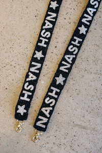 Sangles de sac en perles de rocaille YELLOW JACKET en or blanc personnalisées, accessoires de mode pour sac à main, sangle perlée - Product Image 4