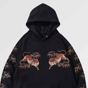 Embroidery <b>hoodie</b> stylish unisex cotton <b>fleece</b> <b>hoodie</b> casual streetwear oversized pullover embroidered fashion <b>hoodie</b> warm - Product Image 2