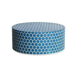 Taburete de mesa de centro sólido de forma redonda de alta calidad en incrustaciones de hueso fiestas interiores sala de estar mesa de centro decorativa para el hogar - Product Image 3