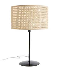 Lámpara de Escritorio Decorativa con Pantalla de Tela, Diseño Creativo Tejido, Luz Blanca Cálida, Cuidado para los Ojos, Diseño Minimalista - Product Image 1