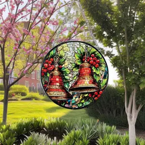 Weather-Resistant Garden Glass Art: UV-Resistant Stained Glass Suncatcher For Outdoor Decoration