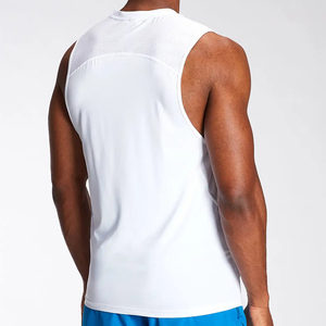 Venta al por mayor de ropa deportiva para hombres Activewear de punto 100% algodón transpirable de secado rápido gimnasio camiseta sin mangas - Product Image 4